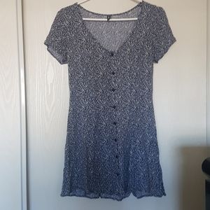Divided Ditsy Floral Dress
